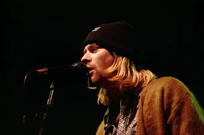 Kurt Cobain, performing live in Milan, 25th February 1994