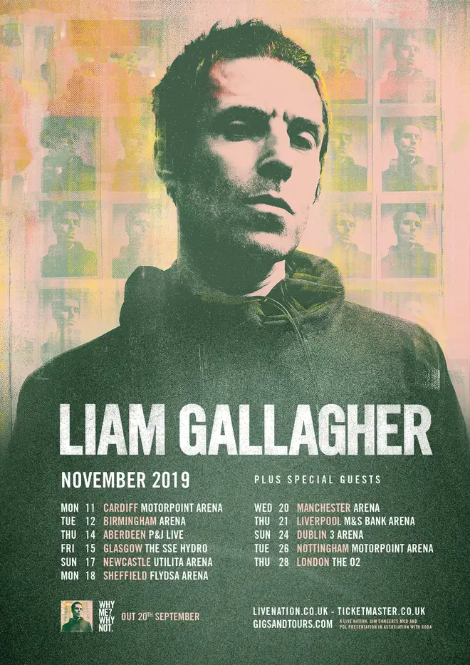 Liam Gallagher announces UK tour dates for November 2019