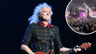 Queen's Brian May has talked about Glastonbury Festival