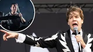 Arctic Monkeys' Matt Helders joins The Hives on stage in Athens
