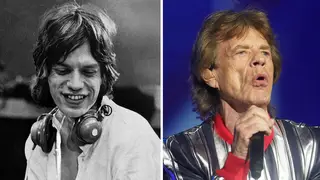 Mick Jagger in 1968... and 2021