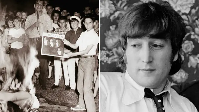 John Lennon's comments on Christianity led to Beatle records being publicly burnt in some states of the US "Bible Belt"