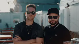Royal Blood backstage at On The Beach Brighton 2023