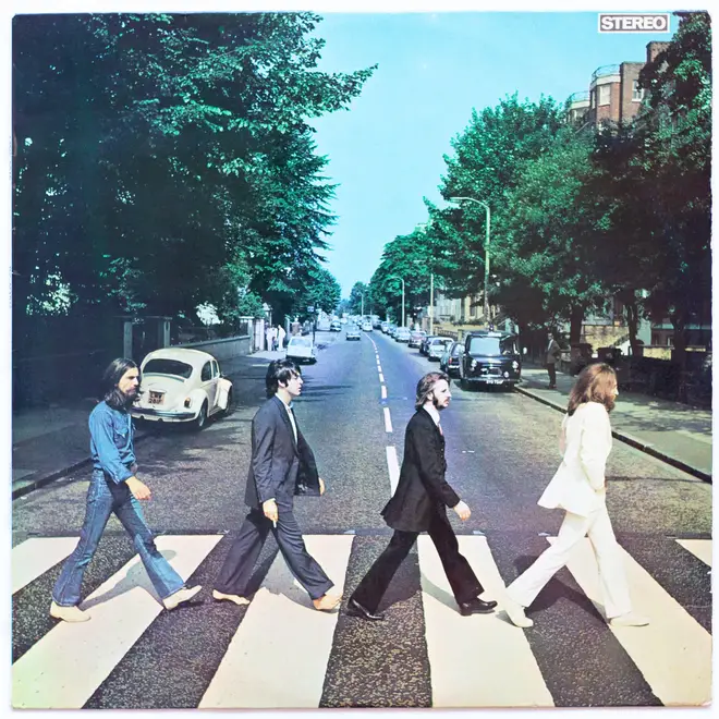 The Beatles - Abbey Road album cover: photo by Iain Macmillan, design by John Kosh