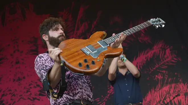 Foals play live at the Park Stage, Glastonbury 2019