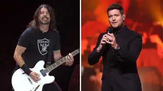 Foo Fighters' Dave Grohl and Michael Bublé