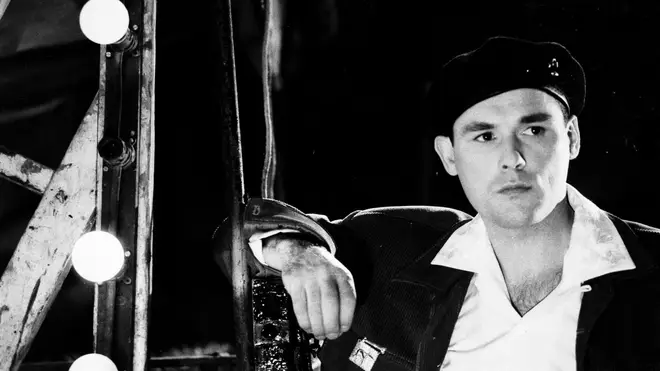 Billy Mackenzie shooting the video for The Associates' Heart Of Glass single in 1988.
