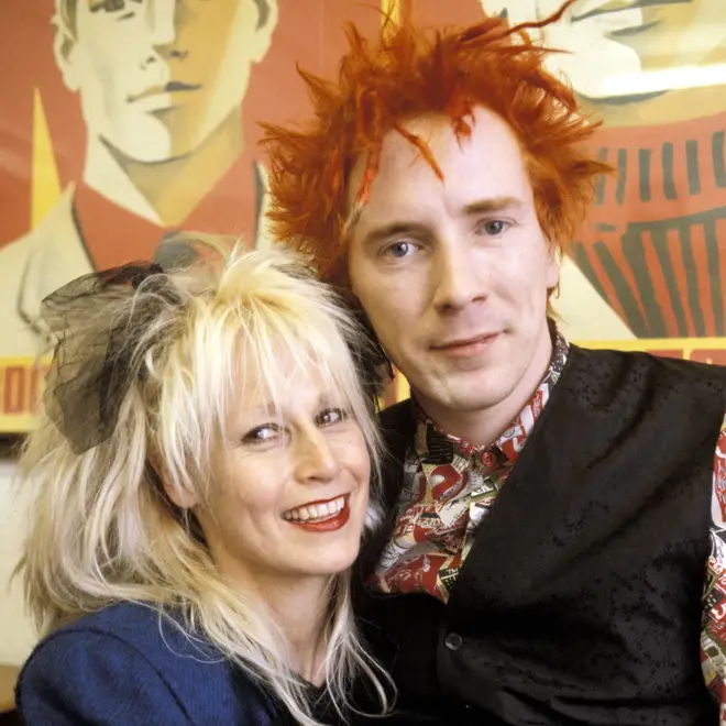 Nora Forster and husband John Lydon in the late 70s.