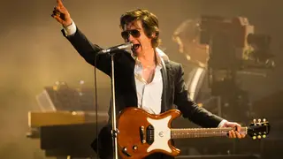 Arctic Monkeys' Alex Turner at Glastonbury Festival 2023