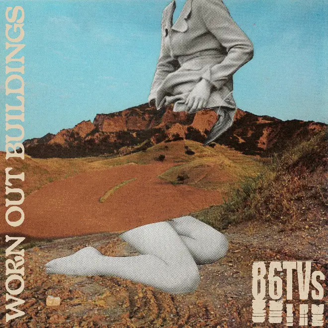 The artwork from 86TVs' Worn Out Buildings single