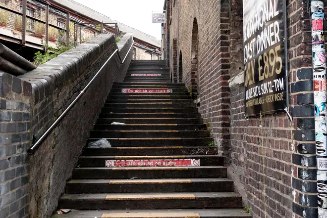 The famous "Clash steps" in Camden Market