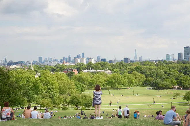 The view from London's Primrose Hill