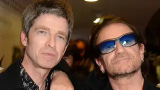 Noel Gallagher and Bono in 2018