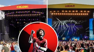 Reading and Leeds stages with Rage Against The Machine's Zack de la Rocha inset