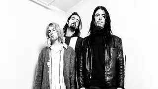 Nirvana in Japan in 1992: Kurt Cobain, Krist Novoselic and Dave Grohl