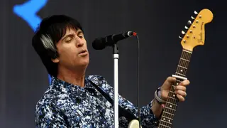 Johnny Marr performs at the Other Stage at Glastonbury Festival 2019