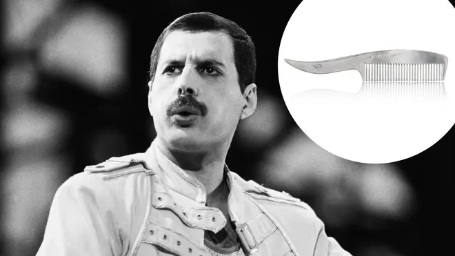 Freddie Mercury's personal moustache comb went for over £150,000 at the auction