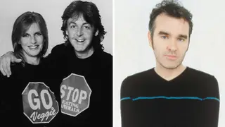 Famous vegetarians: Paul and Linda McCartney and Morrissey