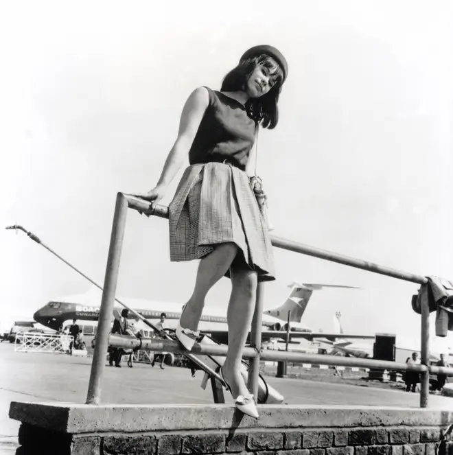 Astrud Gilberto at Heathrow Airport in June 1965