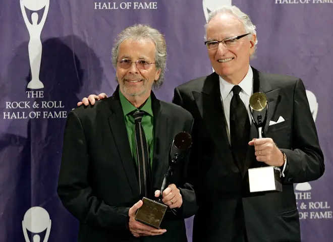 A&M founders Herb Alpert, and Jerry Moss, at the Rock and Roll Hall Of Fame dinner in March 2006