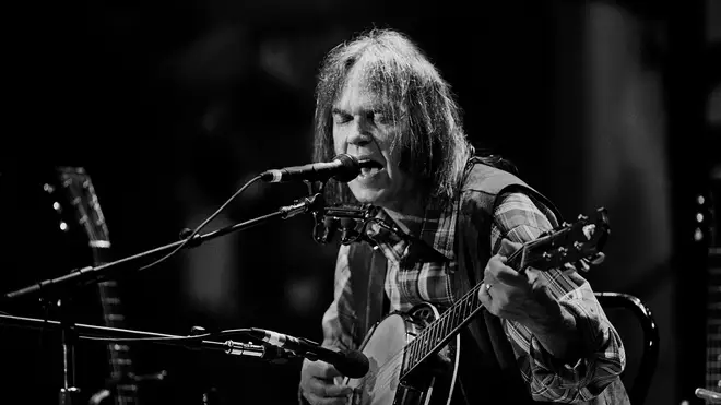 Neil Young performs on Centerstage in 1992