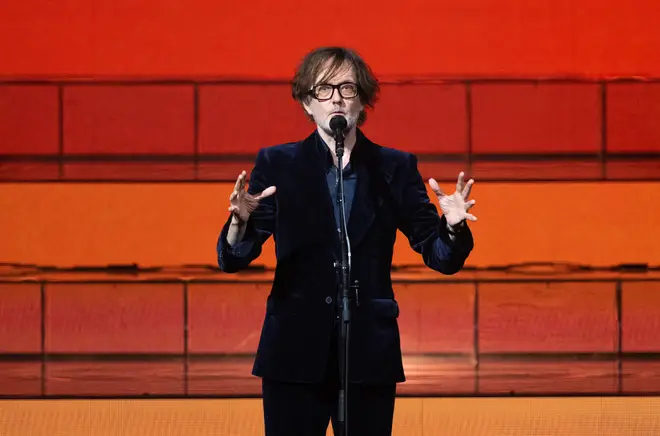 Jarvis Cocker onstage with Pulp in July 2023