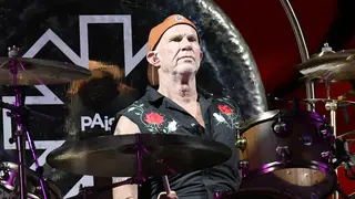 Chad Smith of Red Hot Chili Peppers performs at Lollapalooza in 2023