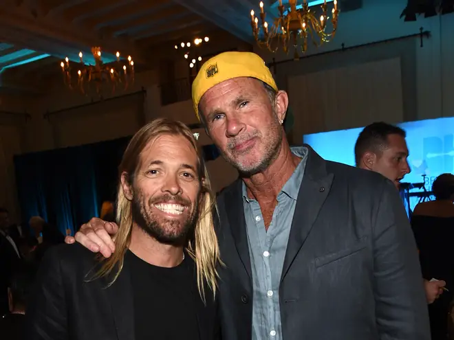 Chad Smith and Taylor Hawkins in 2024