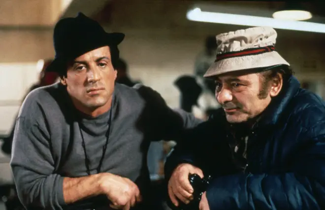 Burt Young with Sylvester Stallone in Rock V (1990)