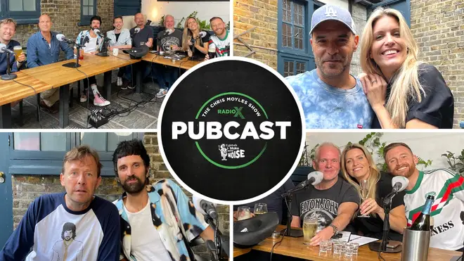 The cast of The Chris Moyles Show Pubcast 2023