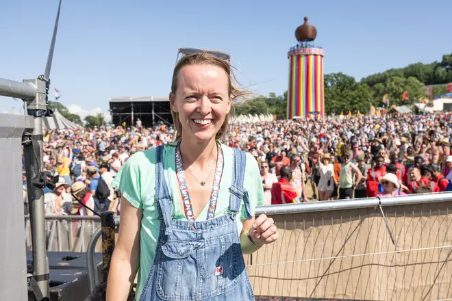 Emily Eavis at Glastonbury Festival 2023