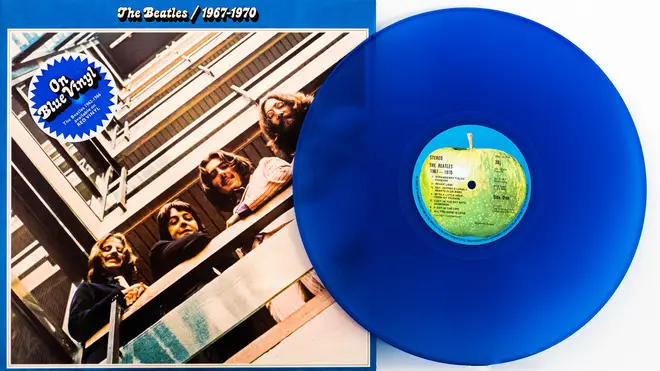 The original 1970s blue vinyl edition of The Beatles 1967-1970