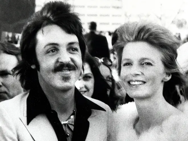 Paul McCartney and Linda McCartney at the 46th Annual Academy Awards on 3rd April 1973: the same week the Red and Blue albums were released.