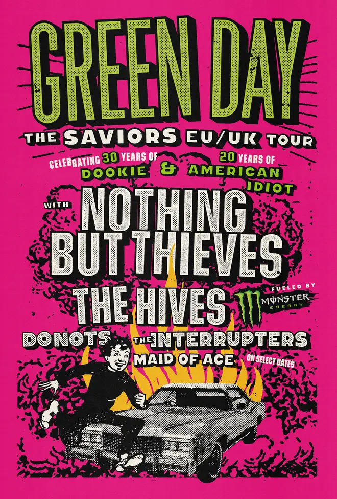 Green Day's 2024 The Savior Tour UK and Europe dates
