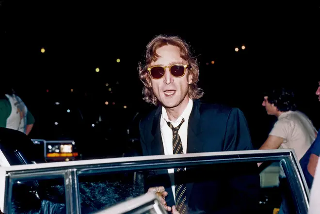 John Lennon on the streets of New York in August 1980. His public visibility increased during the making of the Double Fantasy album thats ummer.