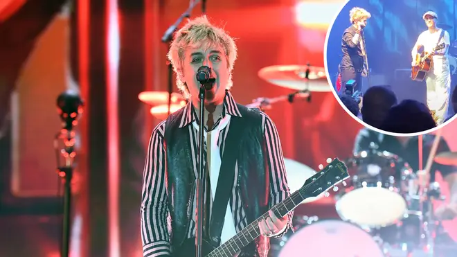 Green Day performed on stage with a fan this weekend