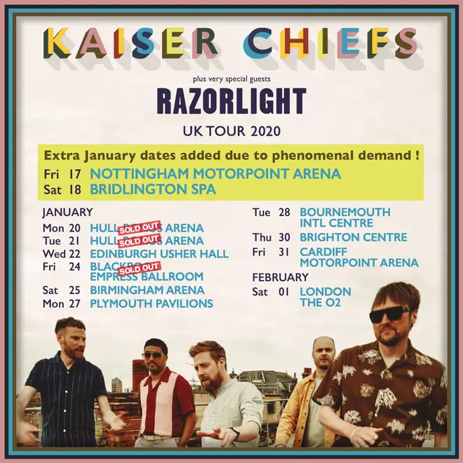 Kaiser Chiefs tour dates