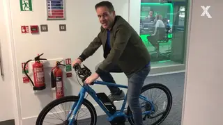 Chris Moyles on his new bike