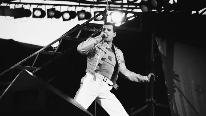 Freddie Mercury at Knebworth, 9th August 1986