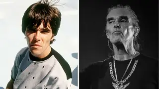 Ian Brown with The Stone Roses in June 1989... and performing solo at the O2 Academy in Edinburgh, September 2022.