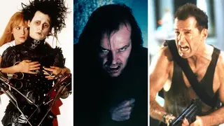 Unlikely "Christmas" movies: Edward Scissorhands, The Shining and Die Hard.