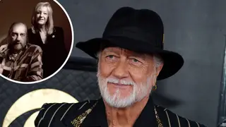 Fleetwood Mac's Mick Fleetwood and Christine McVie inset