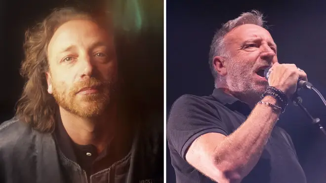 Peter Hook in October 1989 and July 2022.
