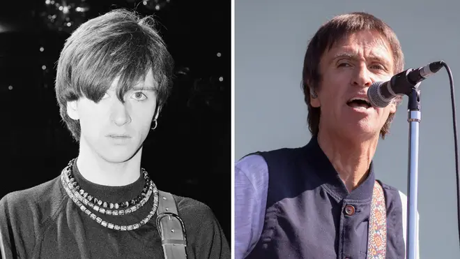 Johnny Marr in March 1984 and July 2022