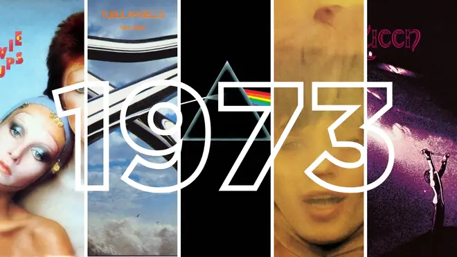 Some of the biggest albums of '73, from David Bowie, Mike Oldfield Pink Floyd, The Rolling Stones and Queen.