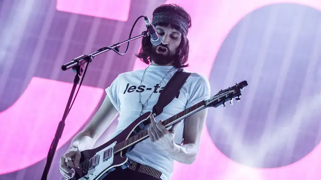 Serge Pizzorno of Kasabian at the band's Summer Solstice concert in Leicester on 21st June 2014.