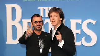 Ringo Starr and Sir Paul McCartney arrive for the world premiere of The Beatles: Eight Days A Week
