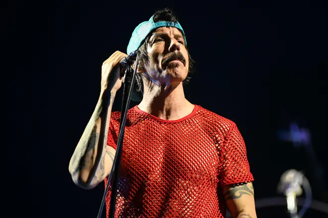 Anthony Kiedis performing with Red Hot Chili Peppers in Buenos Aires, Argentina, November 2023
