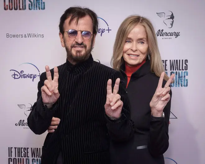 Ringo Starr and wife Barbara Bach in December 2022.