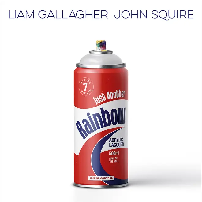 The artwork for Liam Gallagher and John Squire's Just Another Rainbow single